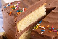 Classic Yellow Cake with Rich Chocolate Frosting Recipe