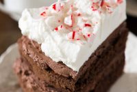 Peppermint Mocha Layer Cake with Chocolate Espresso Frosting