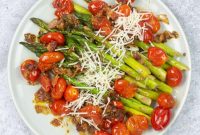 Sautéed Asparagus, Tomatoes & Bacon Skillet Recipe