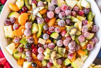 Festive Christmas Fruit Salad with Citrus Pomegranate Dressing