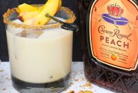 Peach Cobbler Cocktail Recipe with Crown Royal Whiskey