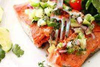 Pan-Seared Salmon with Refreshing Cucumber Salad