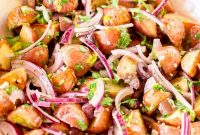 Crispy Roasted New Potato Salad with Herb Vinaigrette