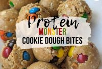 77-Calorie Protein Monster Cookie Dough Bites