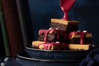 Halloween Millionaire Brownies: Rich Chocolate Caramel Treats