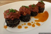 Morcilla with Piquillos: Spanish Black Pudding and Sweet Peppers
