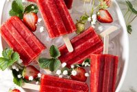3 Homemade Strawberry Popsicle Recipes (3 Ways)