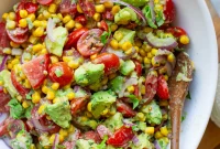 Avocado and Corn Salad with Zesty Italian Dressing