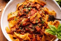 Braised Short Rib Ragu with Pappardelle Pasta