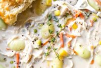 Creamy Slow Cooker Chicken Pot Pie Soup Recipe
