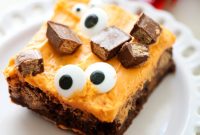 Kit Kat Halloween Brownies Recipe — Spooky Candy Bar Brownies