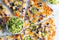Chicken, Black Bean & Smashed Avocado Pizza Recipe