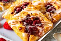 Raspberry Danish Recipe: Flaky Pastry with Fresh Raspberry Filling