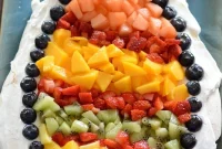 Easter Pavlova Recipe with Fresh Fruit Topping