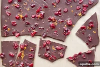 Cranberry Orange Dark Chocolate Bark Recipe for Holidays