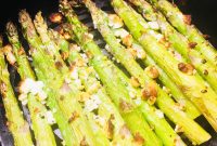 Crispy Air Fryer Lemon Feta Asparagus Recipe
