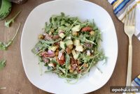 Crispy Roasted Chickpea Salad with Creamy Dijon Dressing