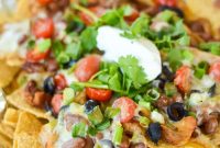 Air Fryer Chicken Nachos with Creamy Queso