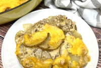 Cheesy Ground Beef and Potato Casserole Recipe