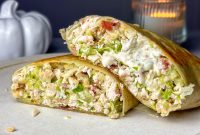 Crispy Chicken Caesar Salad Wrap Recipe