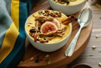 Autumn Winter Squash and Mango Smoothie Bowl, Banana-Free