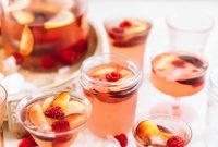 Rosé Peach and Raspberry Sangria Recipe for Summer Entertaining