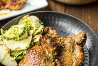 Honey Mustard Slow Cooker Pork Chops with Savory Glaze