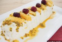 Passionfruit Mango Butternut Biscuit Ripple Cake Recipe