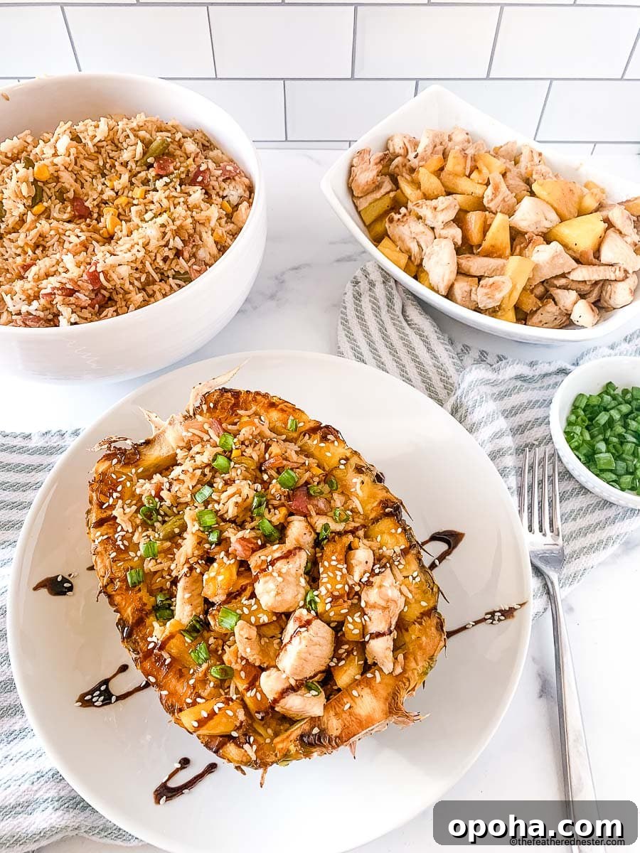 Quick Summer Dinner Recipes for Lazy Weeknights 3 teriyaki chicken pineapple bowls.