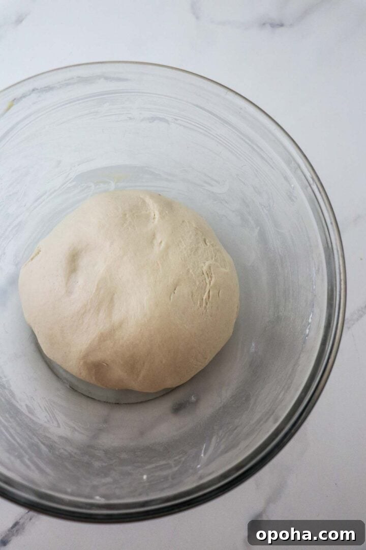 Unrisen dough for Soft and Tender Buttermilk Bread.