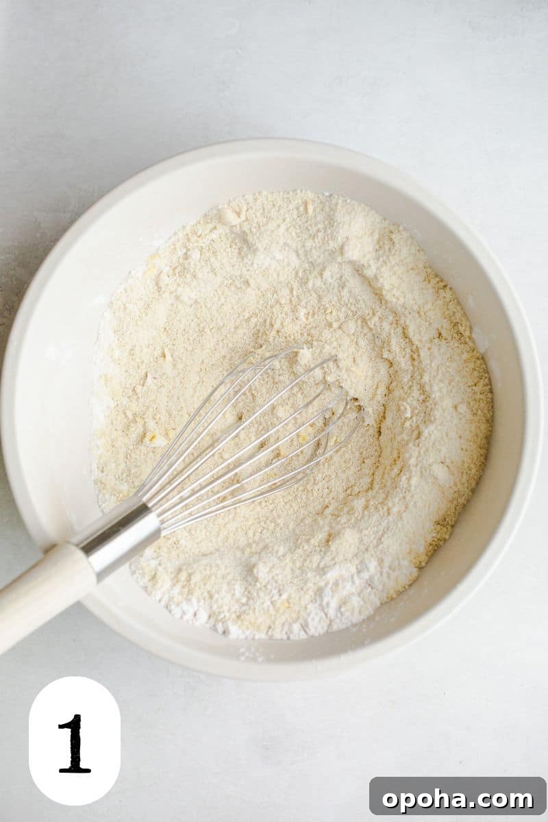 Almond flour in a bowl.