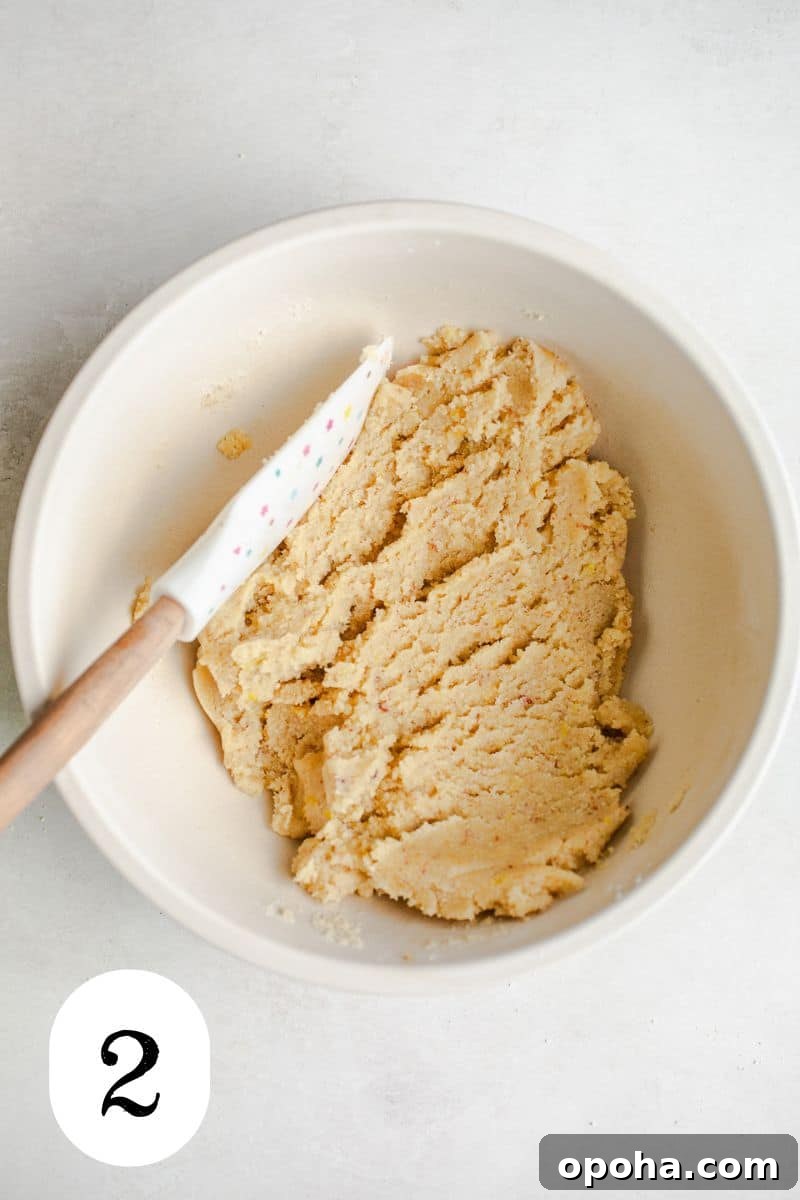 Almond dough in a bowl.