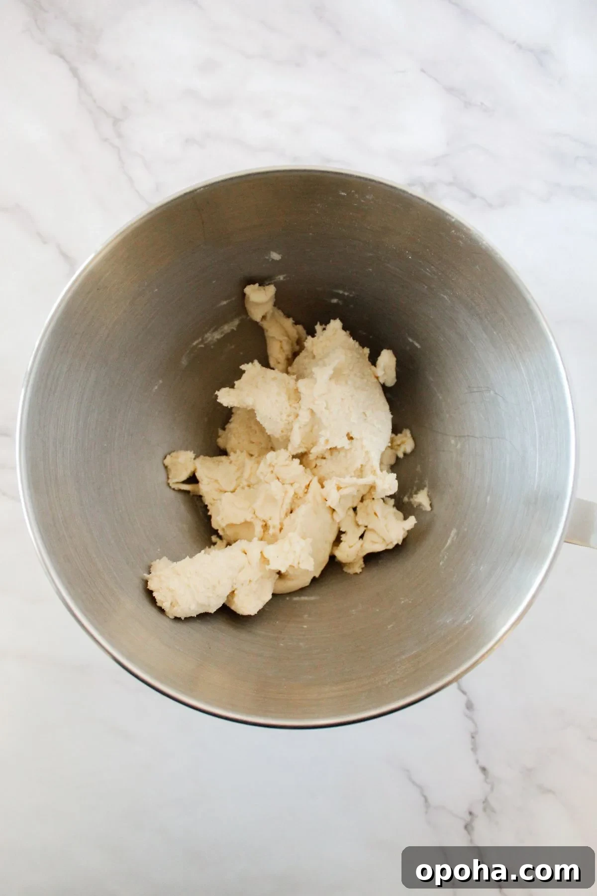 Flaky Gluten-Free Pie Crust Recipe (Dairy-Free) 5 A mixing bowl with the start of gluten free crust dough.