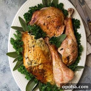 Herb-Roasted Spatchcock Turkey Recipe for Juicy, Crispy Skin 6 This Butterflied Roasted Herb Turkey (spatchcocked) is the best way to roast a bird! It produces crispier skin and juicier meat in a lot less time than the traditional way!