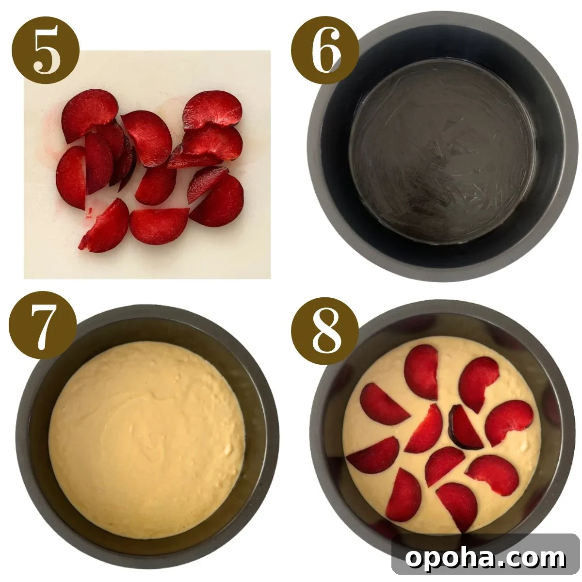 Moist Yogurt Plum Cake Recipe for Perfect Summer Baking 5 Steps to make yogurt plum cake.