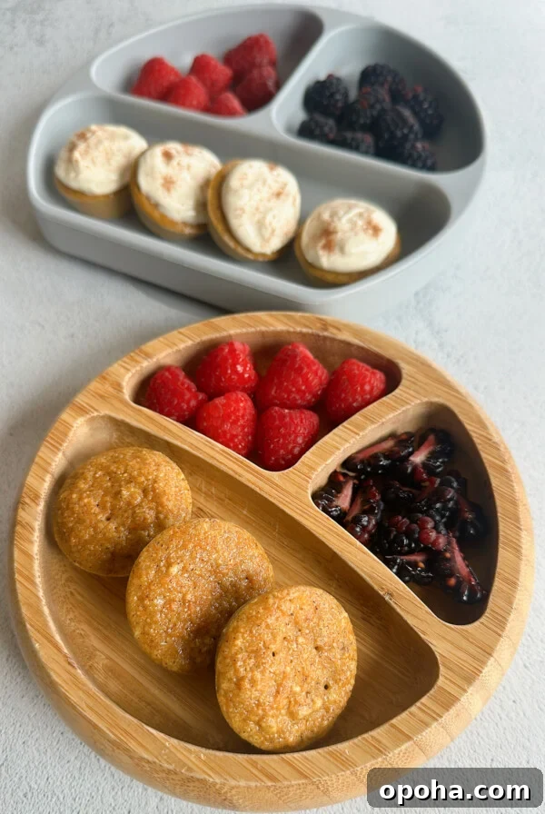 Moist Yogurt Plum Cake Recipe for Perfect Summer Baking 9 Mini carrot cake muffins served with berries.