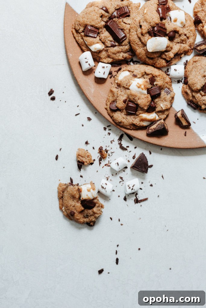 Peanut Butter Cup S'mores Cookies Recipe for Gooey Chocolate Treats 4 Peanut Butter Cup S'mores Cookies Gluten Free Grain Free