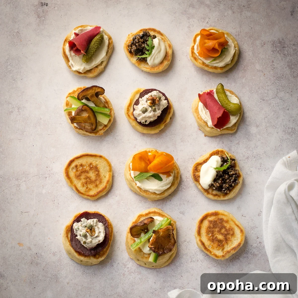 vegan blini toppings