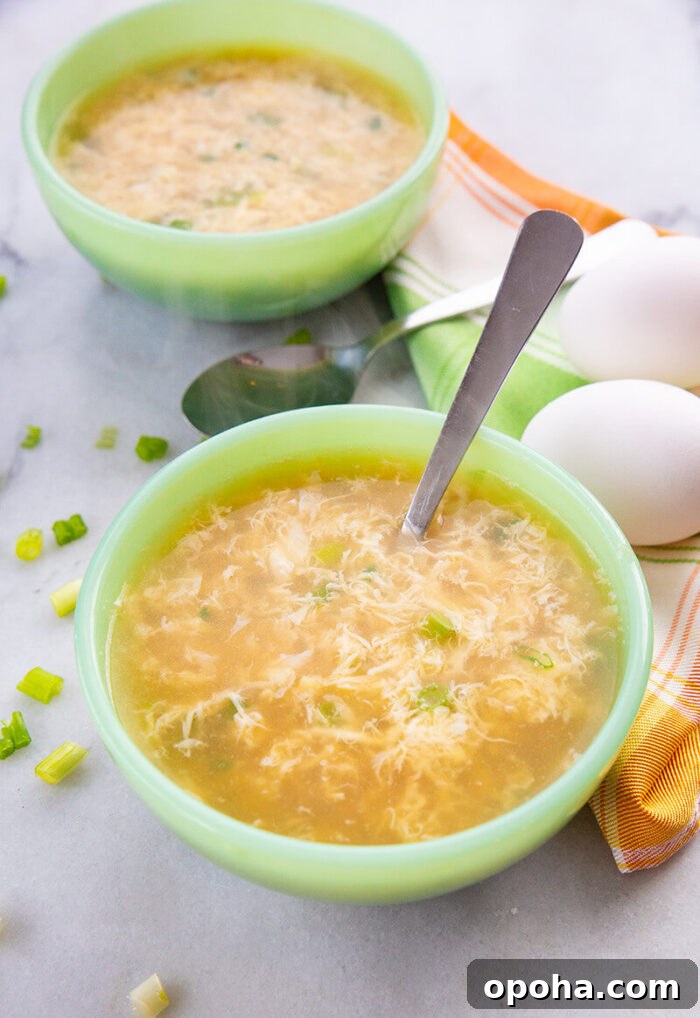 Classic Egg Drop Soup Recipe: Quick Homemade Chinese Comfort Soup 4 Simple Egg Drop Soup