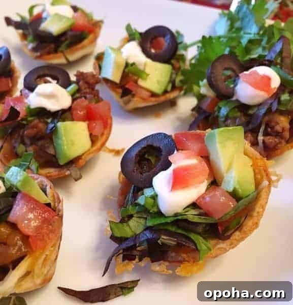 Finished Mini Tostada Bites