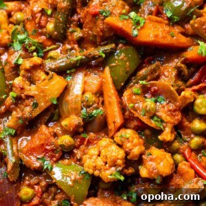 120+ Delicious Vegetarian Diwali Recipes to Try This Year 44 veg kadai close up