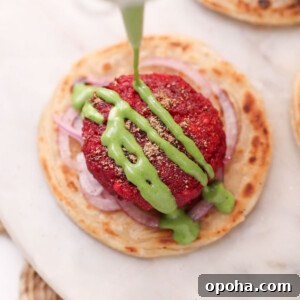 120+ Delicious Vegetarian Diwali Recipes to Try This Year 8 Beetroot tikki served on a flaky paratha