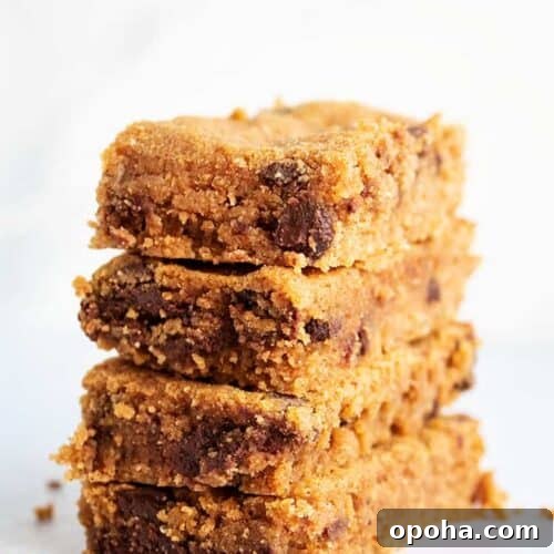 stack of four keto pumpkin chocolate chip cookies
