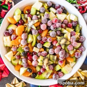 Festive Christmas Fruit Salad with Citrus Pomegranate Dressing 13 Christmas fruit salad featured image