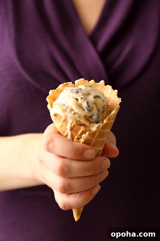 Caramel Waffle Cone Ice Cream