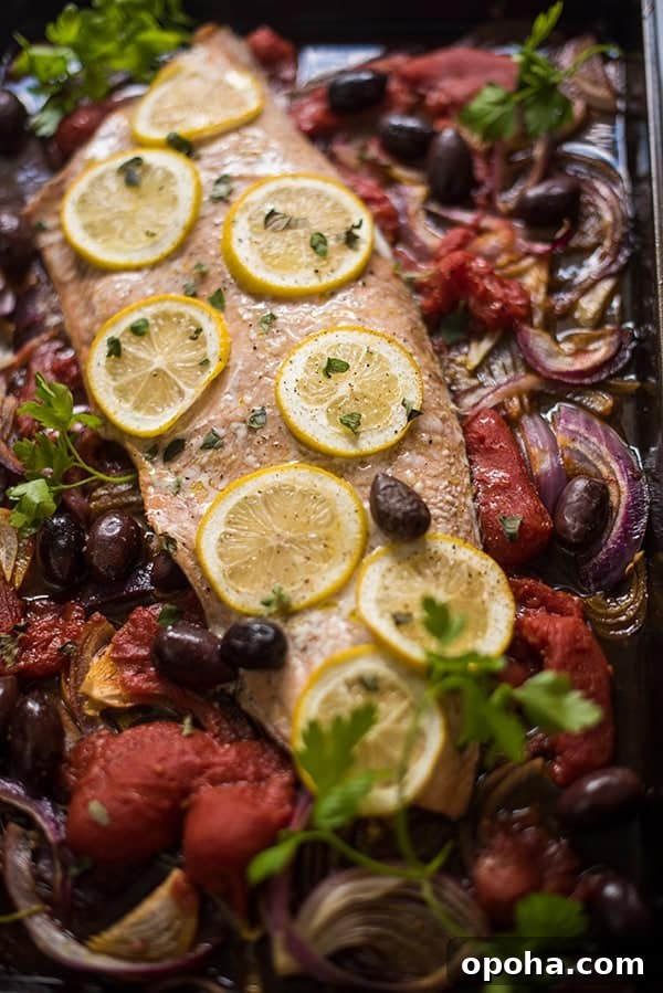 30+ Sheet Pan Dinners for Busy Weeknights: Quick Family Meals 20 Greek roast salmon.