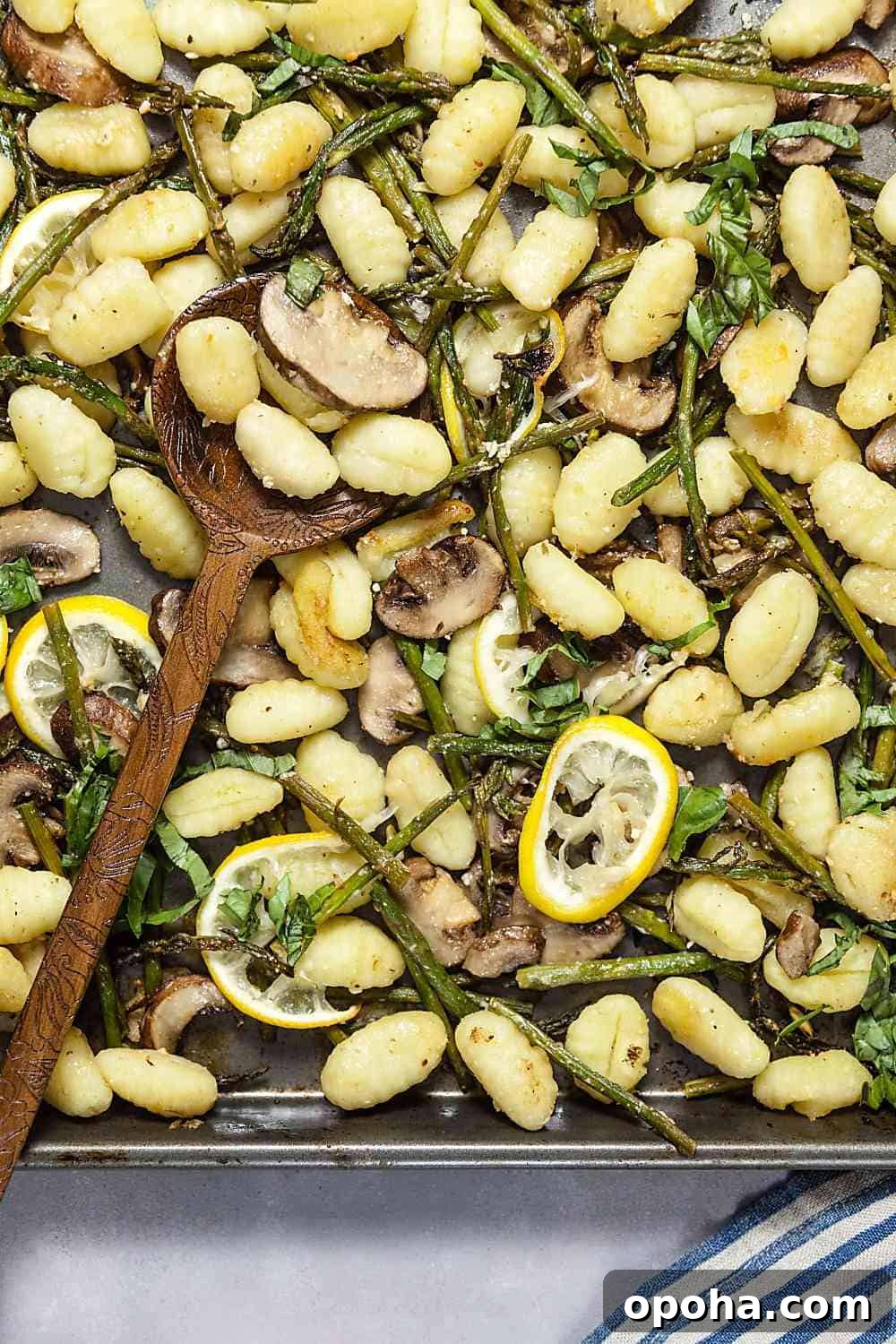 30+ Sheet Pan Dinners for Busy Weeknights: Quick Family Meals 29 Lemon-Parmesan Gnocchi with Mushrooms (Sheet Pan Dinner)