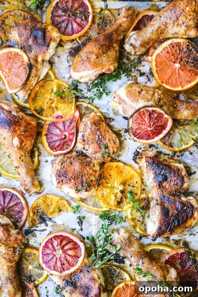 30+ Sheet Pan Dinners for Busy Weeknights: Quick Family Meals 9 Citrus chicken.
