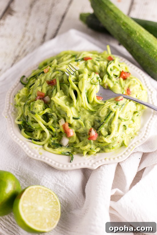 Creamy Avocado Zoodles Recipe: Quick Low-Carb Dinner 3 Creamy Avocado Zoodles