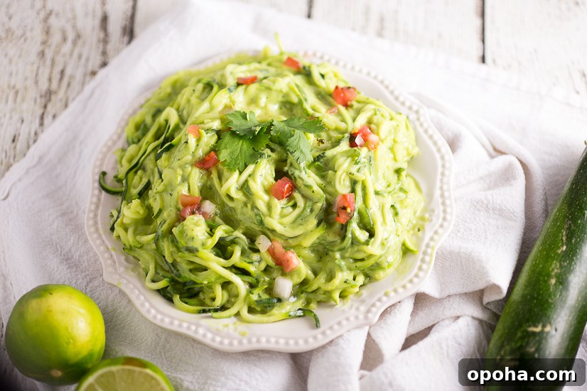 Creamy Avocado Zoodles Recipe: Quick Low-Carb Dinner 5 Creamy Avocado Zoodles